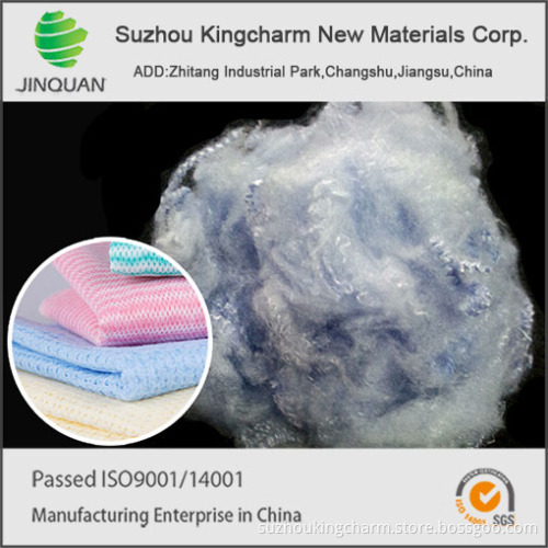 colored PET staple fiber for nonwoven scouring pads